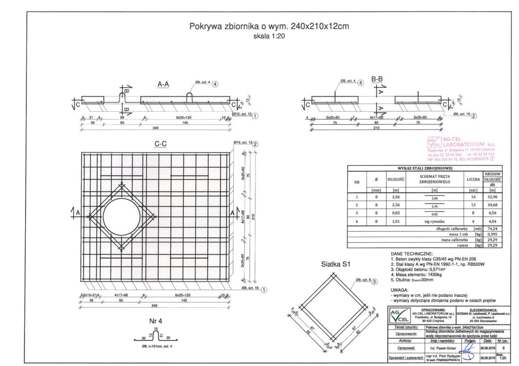 płyta najazdowa do szamba 5m