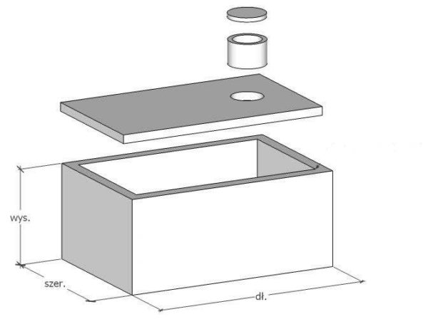 zbiornik betonowy na deszczówkę 12m3